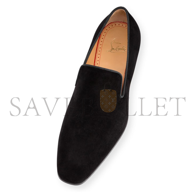 CHRISTIAN LOUBOUTIN DANDELION LOAFERS VEAU VELOURS BLACK MEN 1151073BK01